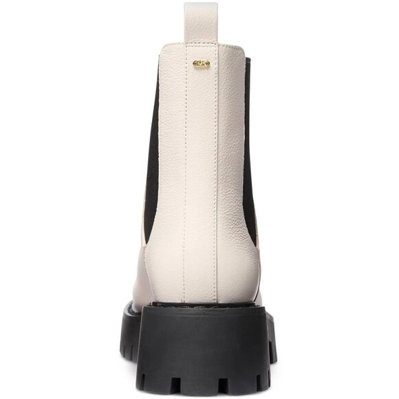 Michael Kors Womens Asher Leather Ankle Bo Light Cream 5M-Retail $175 - Picture 2 of 4